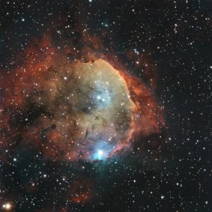 The Gabriela Mistral Nebula was named after the Chilean Nobel Prize winner whose profile seems to be depicted in the nebula